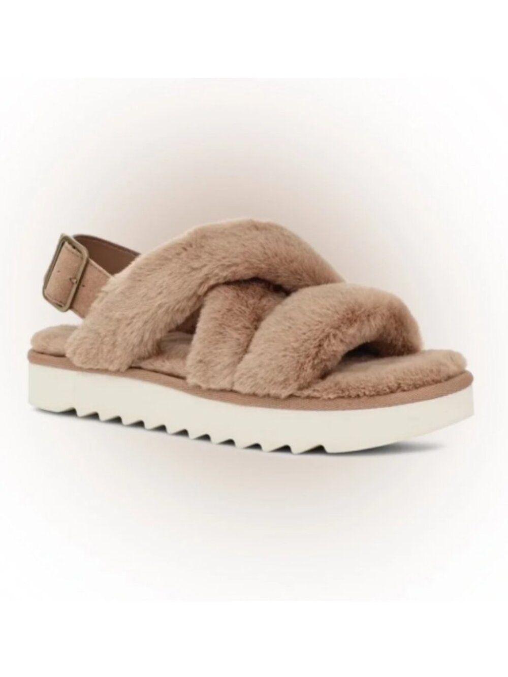 KOOLABURRA by UGG Fuzz-ee Platform Slipper Amphora Taupe Size 9